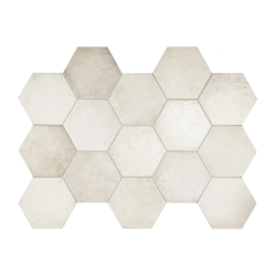 Carrelage hexagonal HOUDAN SNOW 17,5x20 - 0,71 m² Bati Orient