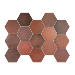 Carrelage hexagonal HOUDAN WINE 17,5x20 - 0,71 m² Natucer