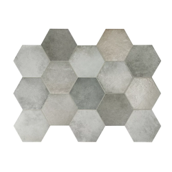 Carrelage hexagonal HOUDAN SHADOW 17,5x20 - 0,71 m² Natucer