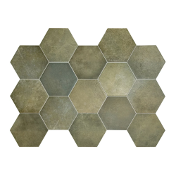 Carrelage hexagonal HOUDAN JUNGLE 17,5x20 - 0,71 m² Realonda