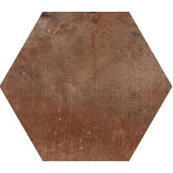 Carrelage couleur terre cuite CALLOT HEX BROWN - 15X17,3 - 0,86 m² Apavisa