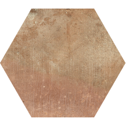 Carrelage couleur terre cuite CALLOT HEX TERRA - 15X17,3 - 0,86 m² Ribesalbes
