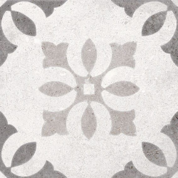 Carrelage motif ancien 20x20 cm Pukao Blanco - 1m² ESTUDIO CERAMICO