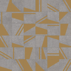 Carrelage motifs géométriques 20x20 cm Kokomo Grafito Or - 1m² Equipe