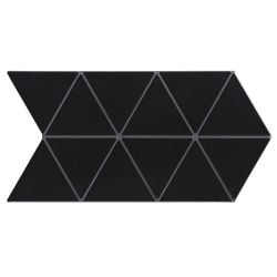 Faience style triangulaire TRENTON BLACK - 48,5X28 - 0,94 m² Realonda