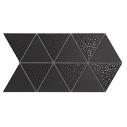 Faience style triangulaire TRENTON DECO BLACK - 48,5X28 - 0,94 m² Equipe