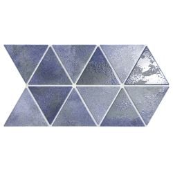 Faience style triangulaire TRENTON CRAFT NAVY - 48,5X28 - 0,94 m² Realonda