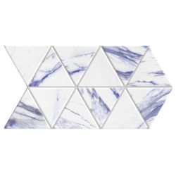 Faience style triangulaire TRENTON THASSOS BLUE - 48,5X28 - 0,94 m² Realonda