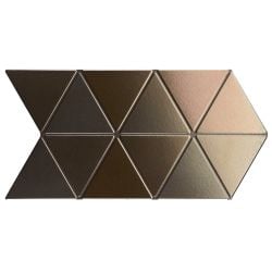 Faience style triangulaire TRENTON METAL - 48,5X28 - 0,94 m² Equipe