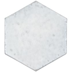 TCBL05 - TERRE CUITE EMAILLEE HEXAGONE BLANC 11X12,5 CM  - 0,32 m² Nanda Tiles