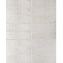 Carrelage élégance nuancé ROMY LINE WHITE 6x18,6 - 0.424 m² La Platera