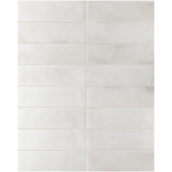 Carrelage élégance nuancé ROMY WHITE 6x18,6 - 0.424 m² TAU CERAMICA / AZULIBER