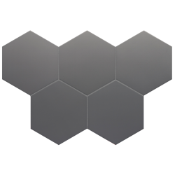 Carrelage hexagonal nuancé CHARLEY BLACK UNI 17,5X20 - 0.71 m² Bati Orient