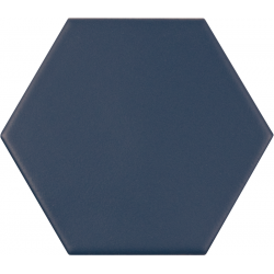 Carrelage hexagonal bleu roi KROMATIKA NAVAL BLUE R10 - 11.6x10.1 cm - 26469 - 0.43 m² 