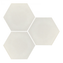 Carrelage hexagonal blanc mate INTUITION WHITE NAT - 25x30 cm - R10 - 0.935m² 