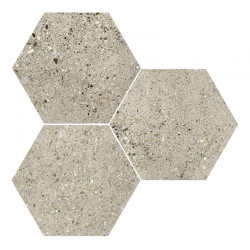 Carrelage hexagonal effet terrazzo WIND IVORY NAT - 25x30 cm - R10 - 0.935m² 