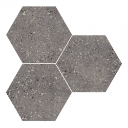 Carrelage hexagonal effet terrazzo WIND MOSS NAT - 25x30 cm - R10 - 0.935m² Equipe