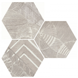 Carrelage hexagonal aspect végétal NORTH SAND DECOR 25x30 cm - 0.935m² 