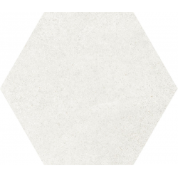 Tomette design HEXATILE CEMENT WHITE 17.5x20 - 22092 R10 - 0.71m² Realonda