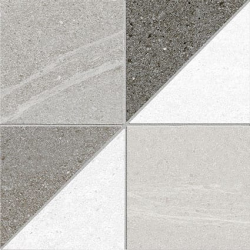 Carrelage imitation ciment 15x15 cm DENVER ANTHRACITE Rectifié - 1m² Natucer