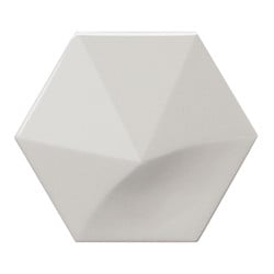 Faience hexagonale à relief MAFINGA OBERLAND MINT 12,4X10,7 cm - 0,36 m² Bestile
