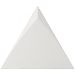 Faience triangle à relief MAFINGA TIROL WHITE MATT 10,8X12,4 cm - 0,13 m² Equipe