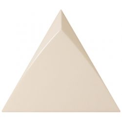 Faience triangle à relief MAFINGA TIROL CREAM 10,8X12,4 cm - 0,13 m² 