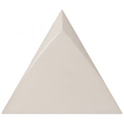 Faience triangle à relief MAFINGA TIROL GREIGE 10,8X12,4 cm - 0,13 m² 
