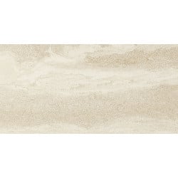 Carrelage grès cérame effet pierre DALLON WHITE 60X120 - 1,44m² Apavisa