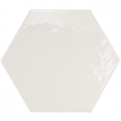 Tomette design HEXATILE BLANC Brillant 17.5x20 - 20519 0.71m² Equipe