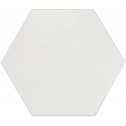 Carrelage hexagonal 17.5x20 Tomette design HEXATILE - BLANC CASSE MAT 20339 0.71m² 