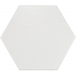 Tomette design HEXATILE - BLANC CASSE MAT 17.5x20 - 20339 0.71m² Equipe