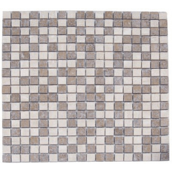 Mosaique marbre multicouleur 1 1.5x1.5 cm - unité 