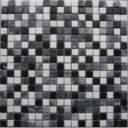 Mosaique marbre multicouleur 4 1.5x1.5 cm - unité 
