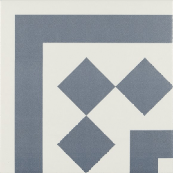 Carrelage d'angle 20x20 cm ANTIGUA AZUL - unité 
