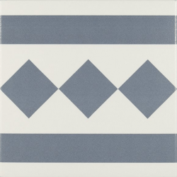 Carrelage de bordure 20x20 cm ANTIGUA AZUL - 1m² 