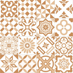 Carrelage imitation ciment beige et blanc mix 20x20 cm ANTIGUA BEIGE -R10- 1m² 