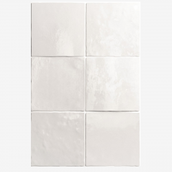 Carrelage effet zellige 13.2x13.2 ARTISAN BLANC 24454 - 1m² Vives Azulejos y Gres