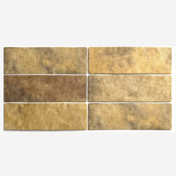 Carrelage effet zellige 6.5x20 ARTISAN OR GOLD 24473 - 0.5m² 