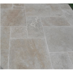 Carrelage Big opus Travertin Beige vieilli multi format 1er choix EP.15MM - Palette de 29.16 m² 