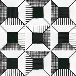 Carrelage imitation ciment 20x20 cm CAPRICE DECO BLOCK B&W 22122- 1m² 