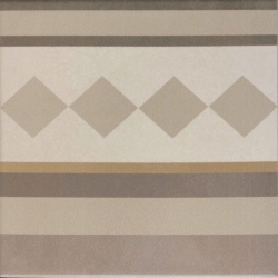 Carrelage imitation ciment beige taupe 20x20 cm CAPRICE LOIRE BORDURE 20936 - 1m² 