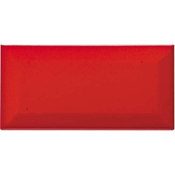 Carreau métro grès cérame rouge mat VERMIGLIO 7,5x15 cm - 1 m² 