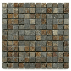 Mosaique ardoise 2.3x2.3 cm - unité 