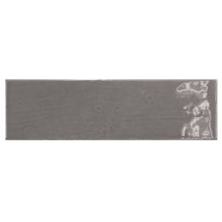 Carrelage uni brillant gris graphite 6.5x20cm COUNTRY GRAPHITE 0.5m² 