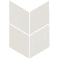 Carrelage losange diamant 14x24cm blanc cassé 21294 RHOMBUS RELIEF MAT - 1m² 