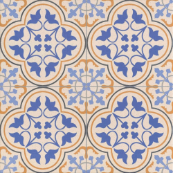 Carrelage style ancien bleu ESCOCIA DECO 44x44 cm - 1.37m² 