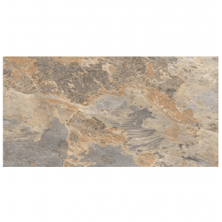 Carrelage effet pierre beige marron nuancé ARDESIA OCRE 32x62.5 cm R9 - 1m² Savoia