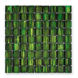 Mosaique salle de bain GL-13001 Jewelry vert émeraude 3x3 cm - 30x30 - unité 
