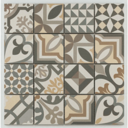 Mosaique grès cérame patchwork grey mosaïque 31.8x31.8cm KEG-14070 - unité 